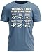 TeeUnion Funny Aviation Shirt – Things I Do in My Spare Time T-Shirt Airplane Humor Tee Pilot Gift Indigo Blue