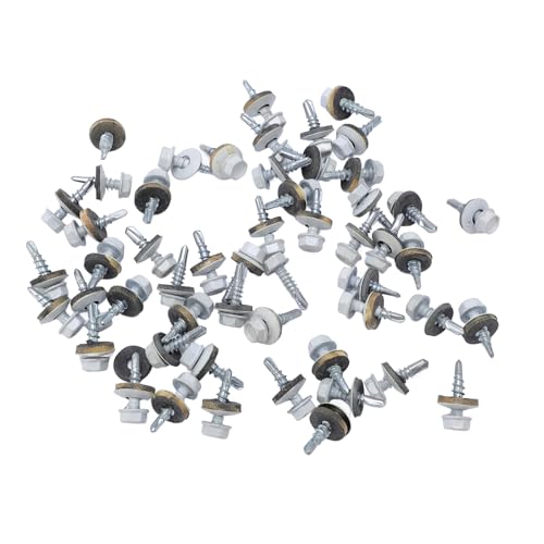 Vis de Toiture en Acier Carbone Irfora : Lot de 300 Pièces Hexagonales avec Rondelle EPDM