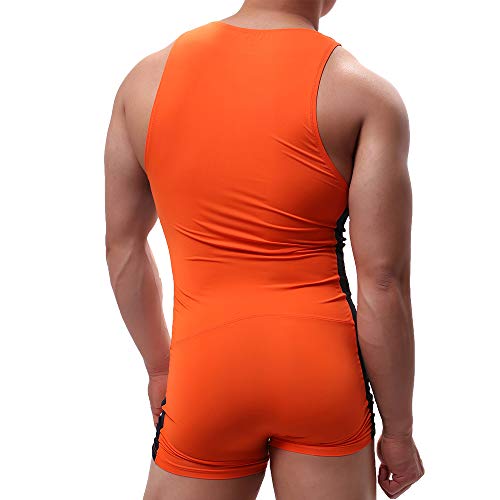 Men Bodysuits Sports Gym Athletic Shapewear Fitness Wrestling Singlet Jumpsuit Leotard Undershirts4