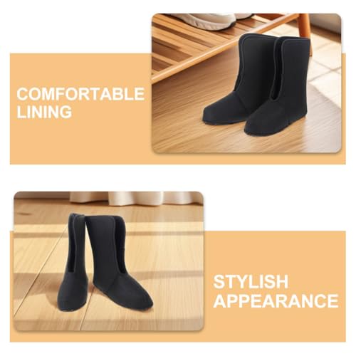 ibasenice Warm Boot Liners for Men Winter Boots Soft Insulated Shoe Liners Comfortable Cold Weather Protection for Fishing Hiking 12.2X10.8X4.3In - Thumbnail 5