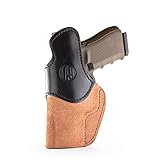 1791 GUNLEATHER Glock 19 Holster- Rigid IWB Leather Gun Holster - Right Handed - Glock 17, 19, 22,...