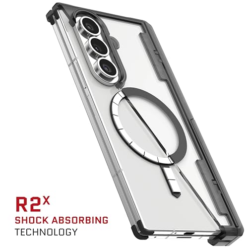 Image of Ghostek Covert Clear Fold 7 Case with Built-in Kickstand, MagSafe and Full Hinge Protection Designed for 2025 Samsung Galaxy Z Fold7 (8 inch) (Smoke Matte)