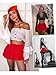 Avidlove Women Mini Skirt Lingerie Cosplay Outfit Role Playing Skirt Red M