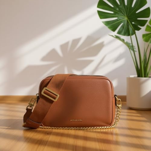 Image of Michael Kors Bryant Medium Double Zip Chain Camera Crossbody Bag