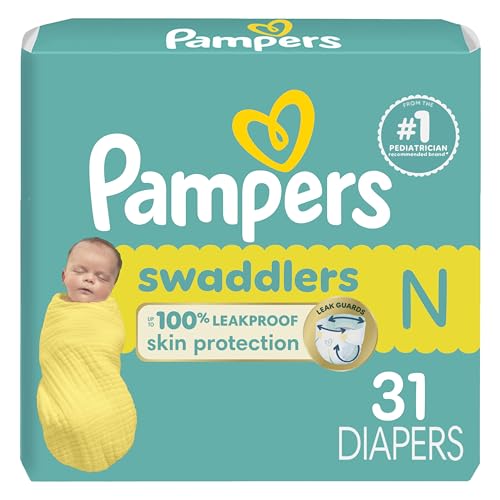 Image of Pampers Baby Diapers - Swaddlers - Size 0, 31 Count, Ultra Absorbent Disposable Newborn Diaper