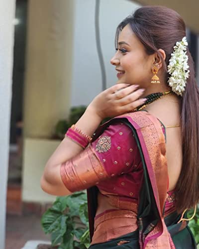 Image of Flosive Women's Cotton Saree With Blouse Piece