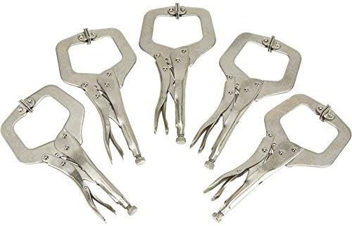 Shop-Tek 5-Pack 11 Swivel Pad LockingC Clamps Set - Sold by Ucostore Only