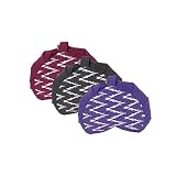 Yoga-Mad Cojín de meditación plisado Crescent Zafu | Funda 100% algodón, relleno de trigo sarraceno | Asiento ecológico para el suelo | Funda extraíble | 43 cm x 30 cm, 2,5 kg | Cojín Mindfulness