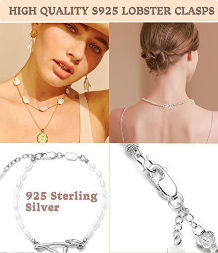 Dailyacc 925 Sterling Silver Lobster Clasp With Closed Jump Rings Gold Necklace Clasps And Closures For Jewelry Bracelet Extender,Made In Italy #TOP3