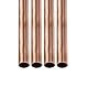 DTGN 11mm x 0.5mm x 100mm(ADxWand TxL) Kupfer Rohr - 4Pack - Gut für Maschine Ausrüstung Basteln Dekorativ Rahmen - Rund Metall Schläuche