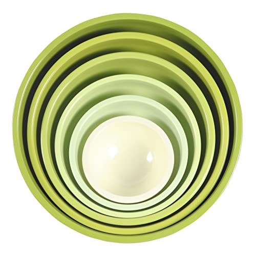 Set de 12 Tazones para Mezclar con Tapa Melamina Verde miniatura 4