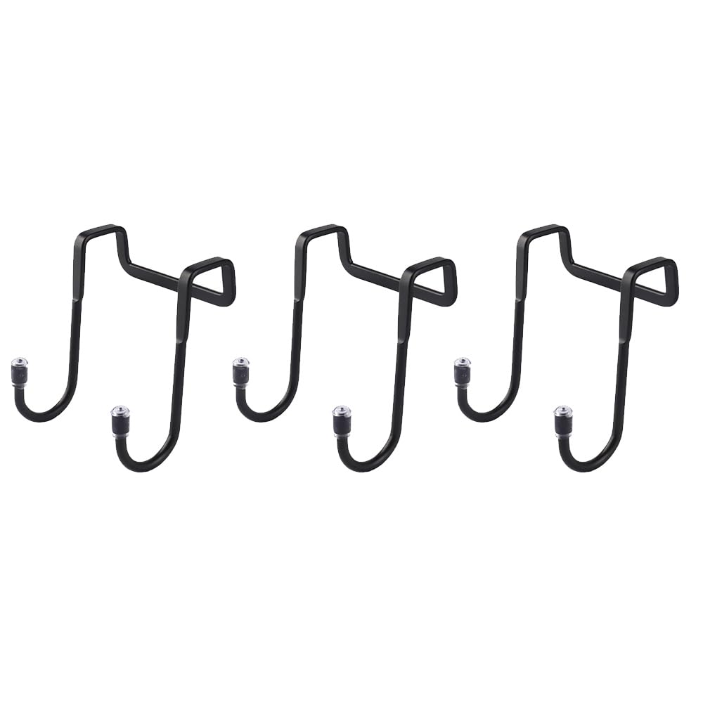 3 - Pack Premium Black Heavy - Duty S - Shaped Double - Hook Hangers