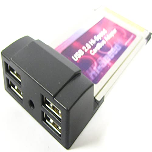 Cablematic - Tarjeta CARDBUS USB 2.0 4-Port (4AH)