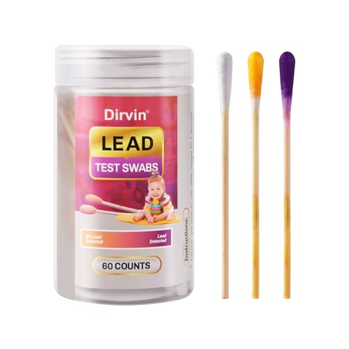 Dirvin Lead Test Kit, 30-Second Instant Results, Home Use Lead Pa...