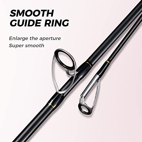 Image of BERRYPRO Surf Rod Pure Carbon Surf Spinning Rod Graphite Surf Fishing Rod (9' /10' /11' /12') (9'-Spinning-2pc)