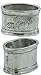 Cavagnini Handmade Pewter Napkin Rings – Set of 6 by Cavagnini – Elegant Italian Round Serviette Holders – Classic Table Décor – Made in Italy