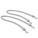 NICETOWN Ropes Tie Backs for Curtains - Pair of Thick Tiebacks for Living Room Drapes (Grey, 30" Long, Set of 2)