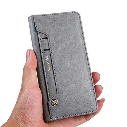 Image of ClickCase for Realme Narzo 20 pro Flipper Series Leather Wallet Flip Case Kick Stand with Magnetic Closure Flip Cover for Realme Narzo 20 pro (Grey)