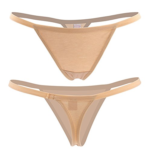 Closecret Women’s Panties Cotton Thongs Pack Of 6Pcs G-String(Small - Medium, Multicoloured) #TOP2