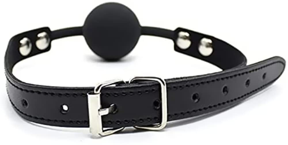 2PCS Romántica bola de boca redonda ajustable y máscara de ojos misteriosa para juegos de rol para mujeres adultas