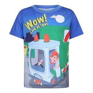 Blippi Boys’ Short Sleeve T-Shirt for Infant and Toddler – Blue/Orange