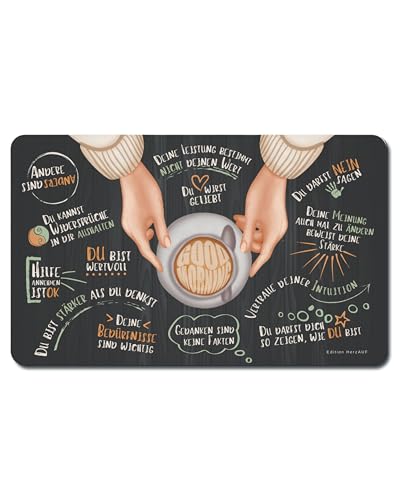 Regalo inspirador para mujer: tabla de desayuno Guten MornBestärkung, pequeño regalo para la atención plena y el amor propio, idea de regalo para novia, regalo especial