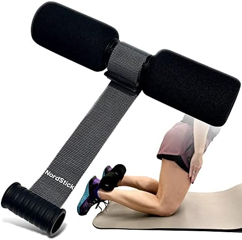 NordStick Nordic Hamstring Curl Strap - The Original - Perform Nordic Curls Anytime, Anywhere - Upgraded Stability Premium Comfort - Strength Training for Men and Women - 10 Second Setup, 350LB Cap