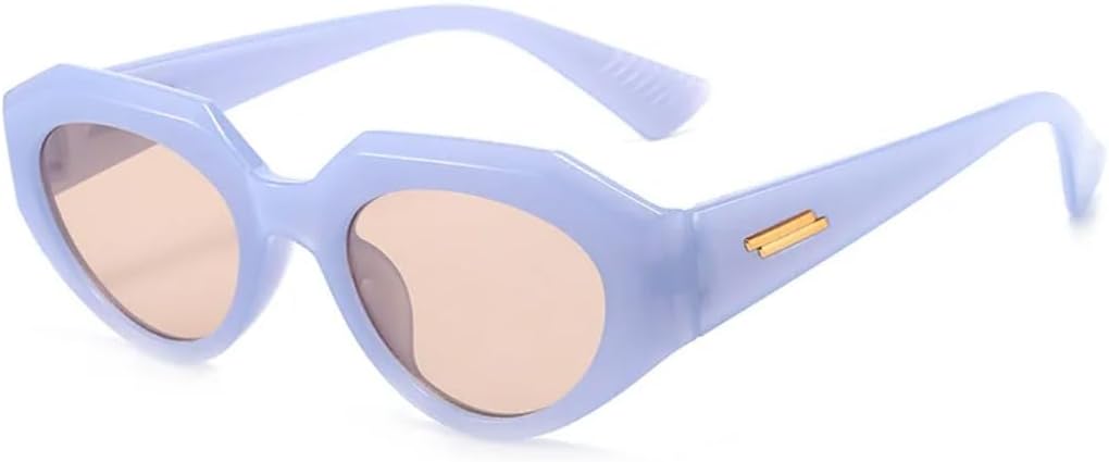 Fashion Punk Oval Sunglasses Women Vintage Cat Eye Men Steampunk Leopard Uv400