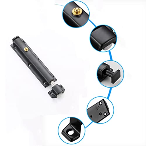 2 Pezzi Serratura a Bullone, Nero Bullone per