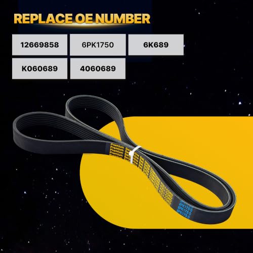 Image of 12669858 Serpentine Drive Belt with Chevy Silverado Suburban Tahoe
