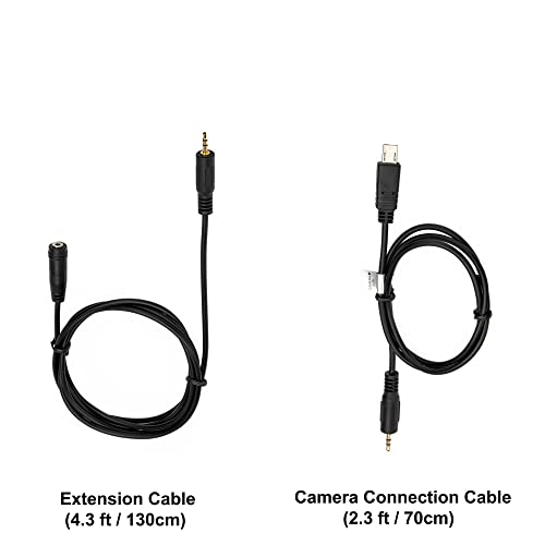 Image of Kiwifotos Remote Control Shutter Release Cord for Sony A6000 A6100 A5100 A6600 A6500 A6400 A6300 A7 A7II A7III A7R A7RII A7RIII A7RIV A7S A7SII A9 RX100 VII VI RX100 VA V III RX10 III RX10 IV and More