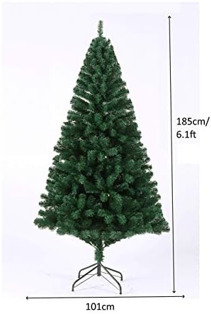 EVRE Artificial Christmas Tree 6ft with PVC Tips & Branches with Metal Stand (6 Ft)