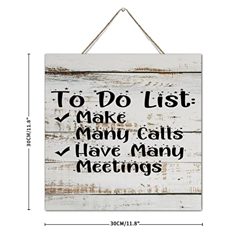 Décoration murale moderne en bois To Do List pour bureau chic