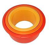 Original Tupperware TUPPERWARE Backen Ausstecher orange gelb Party-Ringe Deko Ausstecherle Partyring