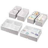 DIVERSE GRÖßEN: Die Organizer besitzen folgende Größen: je 14,6 cm x 14,6 cm x 10,9 cm (quadratisch), 28,6 cm x 15,2 cm x 10,8 cm (rechteckig) bzw. 28,0 cm x 35,6 cm x 8,9 cm (groß).