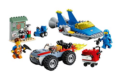 LEGO The Movie 2 Emmet and Benny's 'Build and Fix' Workshop; 70821 Action Car and Spaceship Play Transportation Building Kit for Kids (117 Pieces) - Image 4