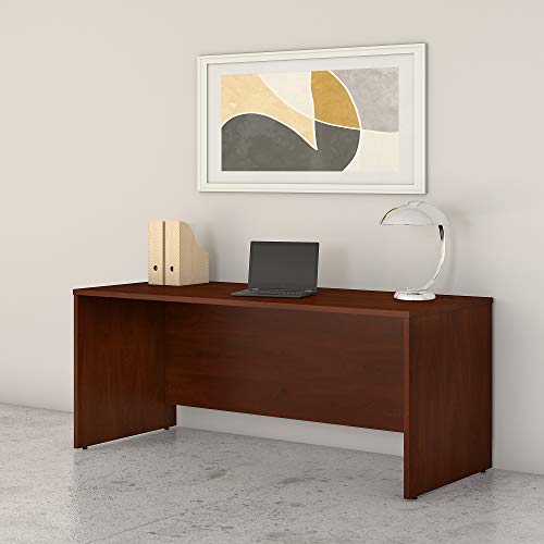 Bush Business Furniture Studio C Table Shell With Wire Management And Modesty Panel | Professional Wide Desk For Home Corporate Office, 72W X 30D, Hansen Cherry #TOP1