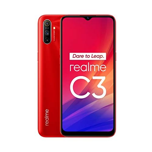 Realme C3 6,5 Zoll HD+ Display DualSIM Smartphone 3GB RAM + 64GB ROM Triple-Kamera Blazing Red