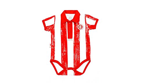 Body Polo Internacional, Rêve D'or Sport, Bebê Menino, Branco/Vermelho, M