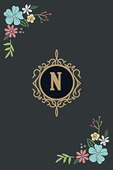 N : Monogram Initial N Notebook : Notebook / Journal (6x9 120 Pages)