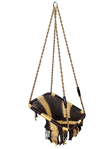 Image of Hanging Swing Chair for Adult | Jhula for Adults | Hammock Swing for Adults | Hanging Swing for Balcony, Indoor & Outdoor | Swing for Children /Swinging Chairs for Kids (Multicolor)
