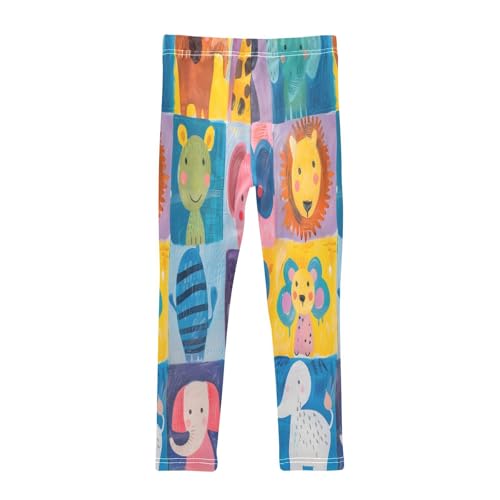 Toddler Girls Leggings Printed Yoga Pants Leggings Animals Children's Paintings for Kids2