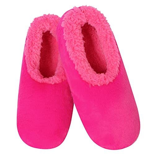 Warm Sherpa-Lined Women's Indoor Slippers | Faux Fur Non-Slip Sole | Ultra-Cozy Pull-On House Shoes | Soft Fleece Lining | All-Season Comfort