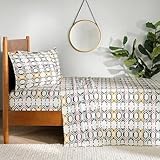 Pendleton Flannel Sheet Set 4-piece King Size, White Sand