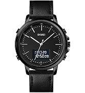 Relógio Digital Masculino Esportivo, Resistente à Água 50M, Display LCD Claro, Pulseira de Silico...