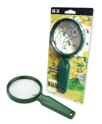 Lupa MagniVew Bifocal com ampliação de 2 x e lente pontual de 4,5x - Verde