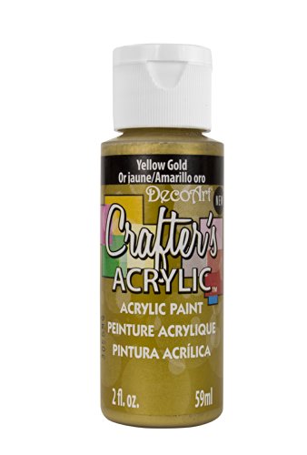 Deco Art Acrylic Paint, Yellow Gold, 59ml