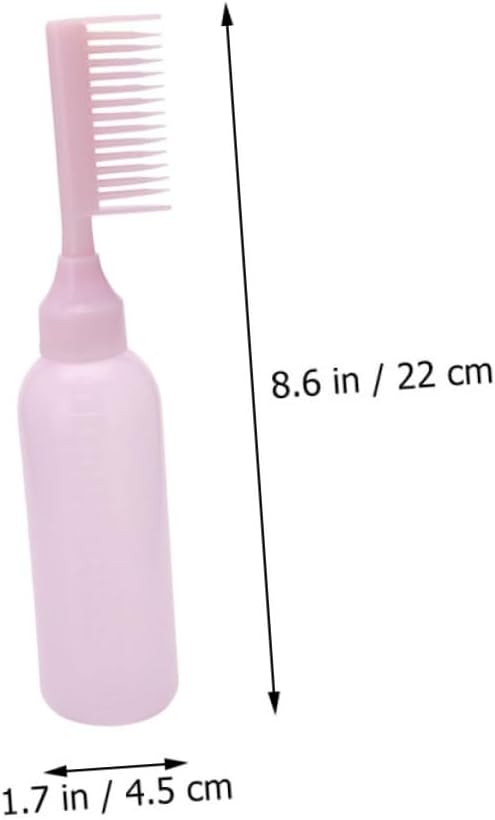 3pcs Root Comb Applicator Bottles for Hair Coloring at Home