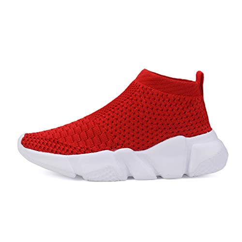 Casbeam Boys And Girls Breathable Lightweight Fashion Casual Sports Walking Shoes Running Sneakers 044 Red 33 #TOP1