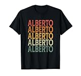 Retro Sur Mesure Prnom Nom Alberto T-Shirt